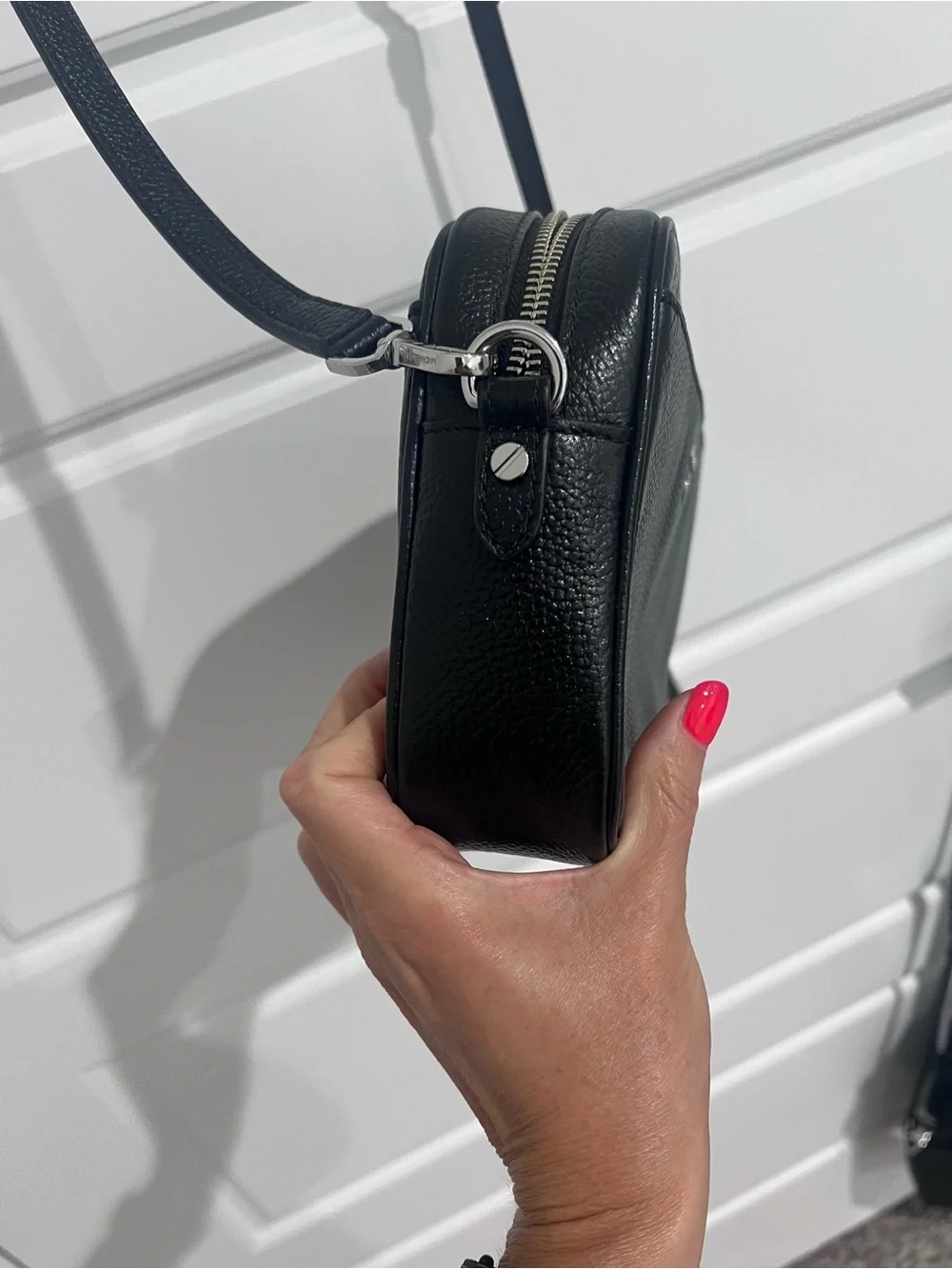Michael Kors Black Pebbled Leather Camera Bag